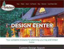 Tablet Screenshot of loghomedesigncenter.com